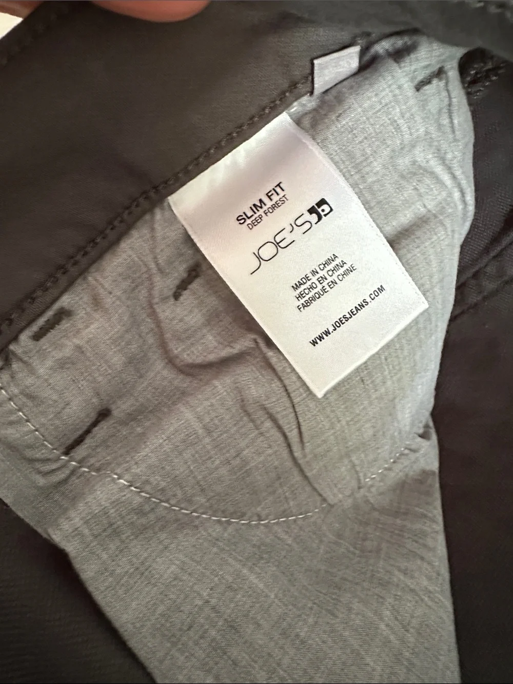 Joe’s - Men’s Classic Deep Forest Green Straight-Leg Slim Fit Jeans